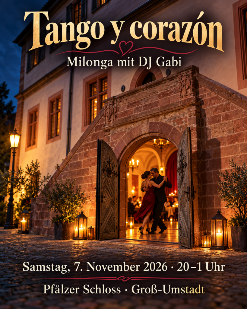 Milonga im Pfälzer Schloss (KI generiert)